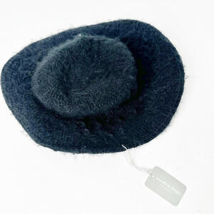 WOODEN SHIPS PAOLA BUENDIA ELOISE BRIM HAT black wool blend NWT